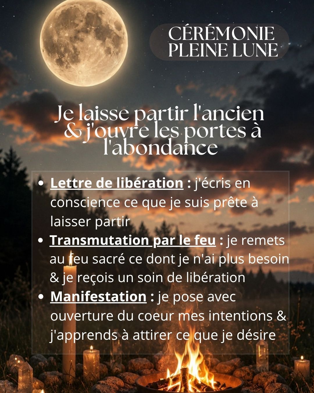 Cérémonie pleine lune